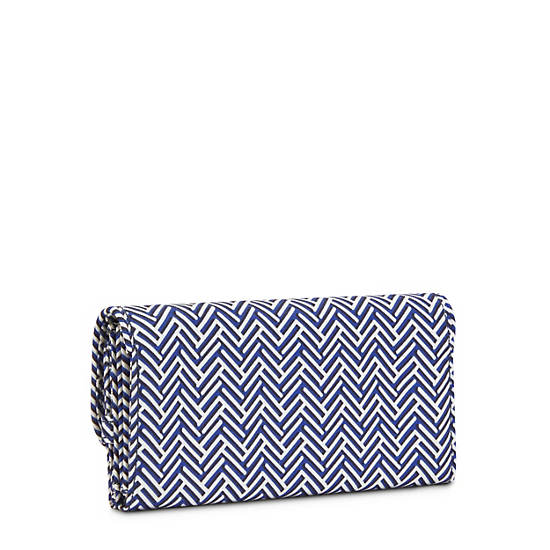 Kipling Money Land Printed Snap Wallet Handbag Urban Chevron | AU 1283GS